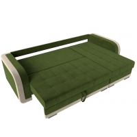 Угловой диван Марсель (микровельвет зелёный бежевый) - Изображение 2